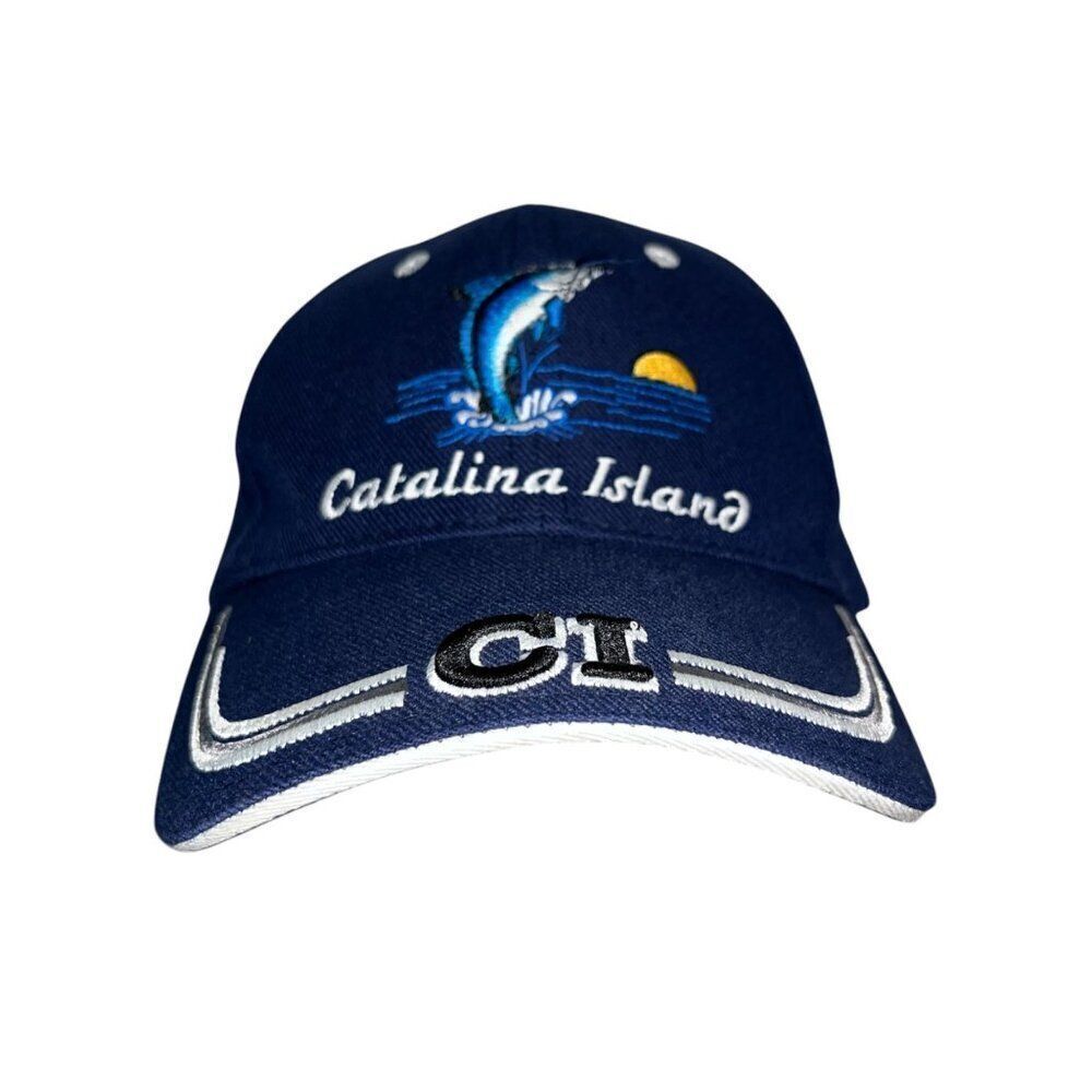 Mens Catalina‎ Island Adjustable Baseball Cap Blue Marlin
